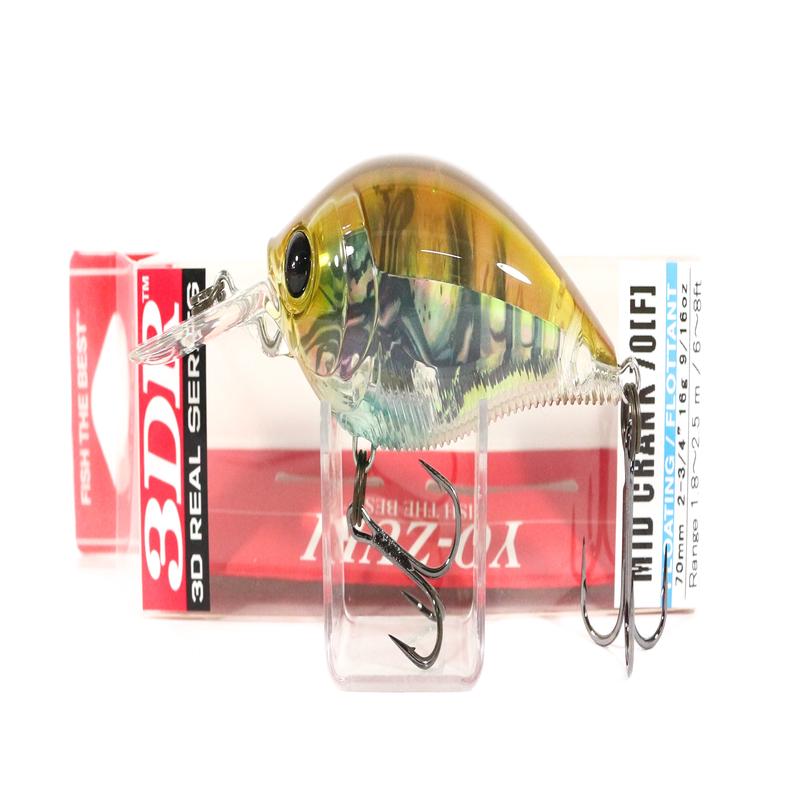 Yo Zuri Duel 3DR Mid Crank 70F Floating Lure R1318-RGCF (6748)