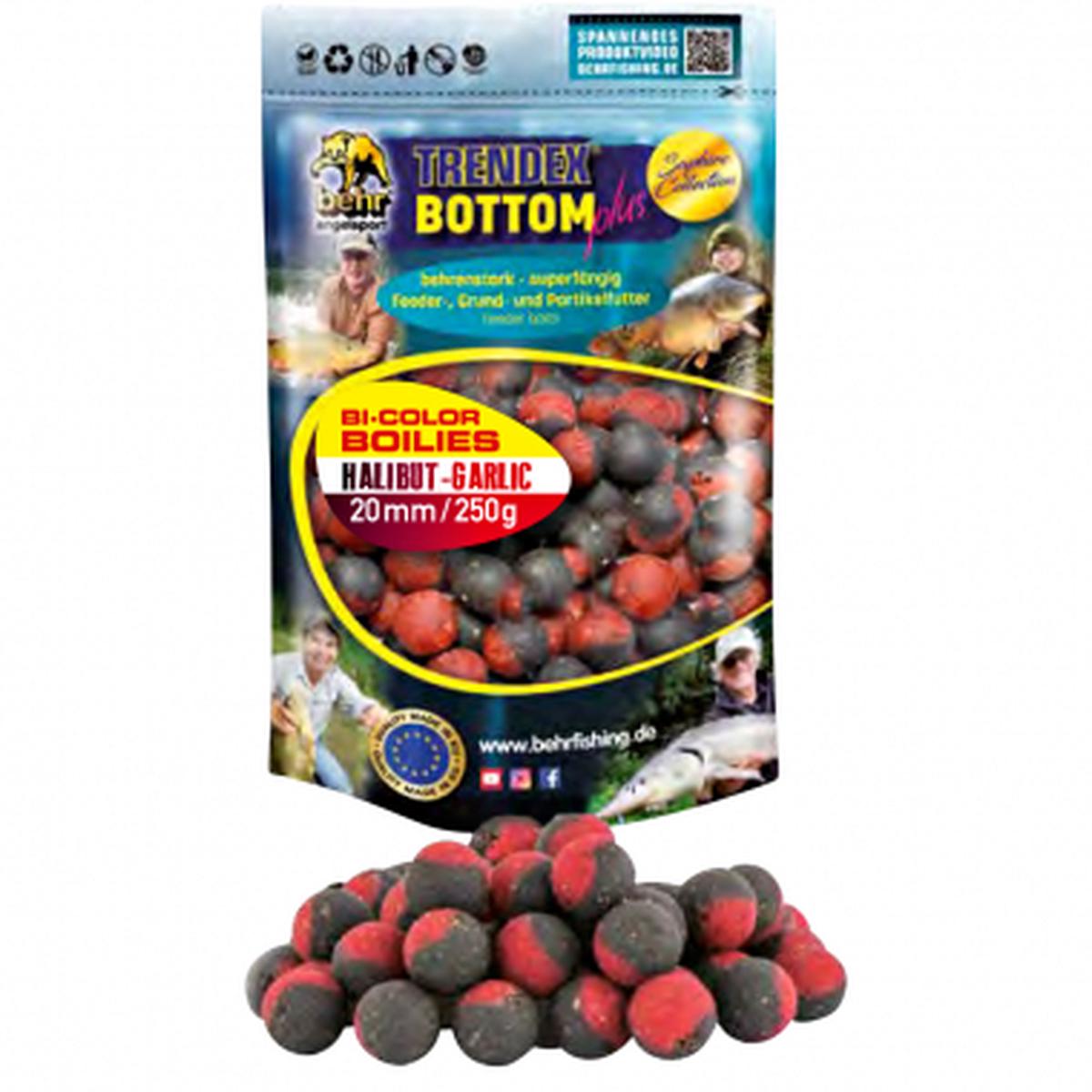 Bi-Color Boilies Bottom Plus (Halibut-Garlic)