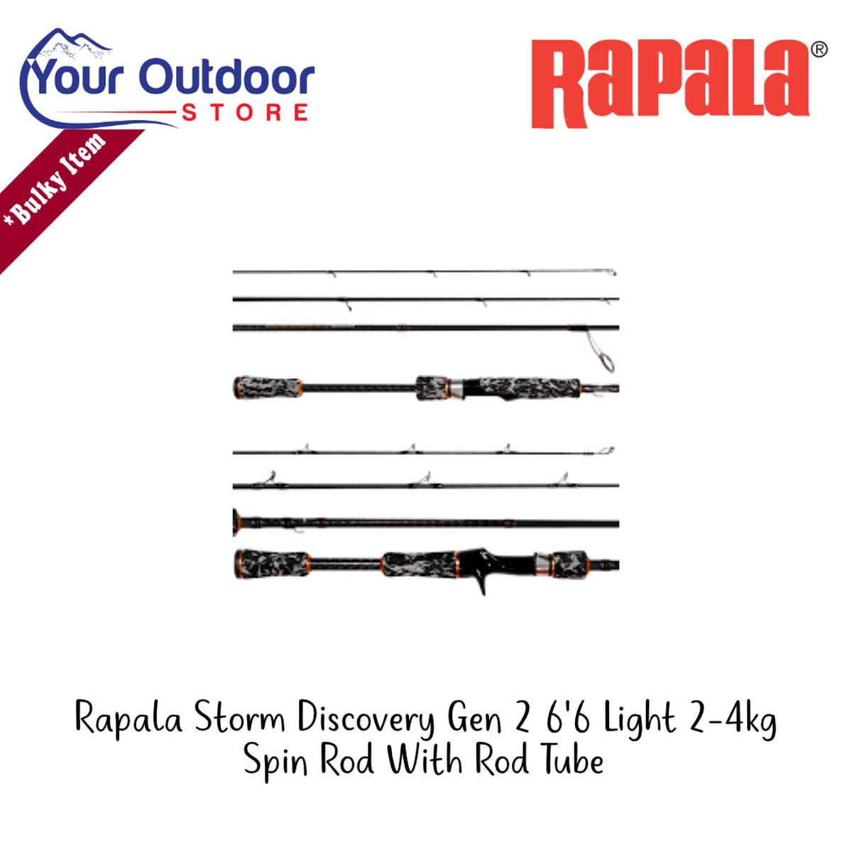 Rapala Storm Discovery Gen 2 6'6 Light 2-4kg Spin Rod With Rod Tube
