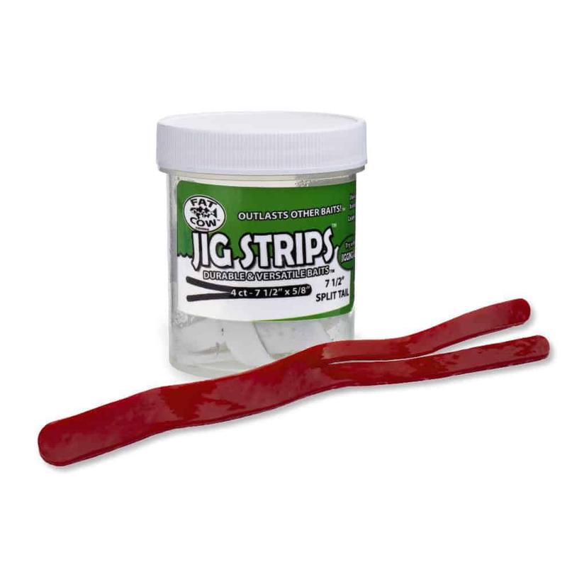 Split Tail Jig Strips - 7.5" (4 Count)