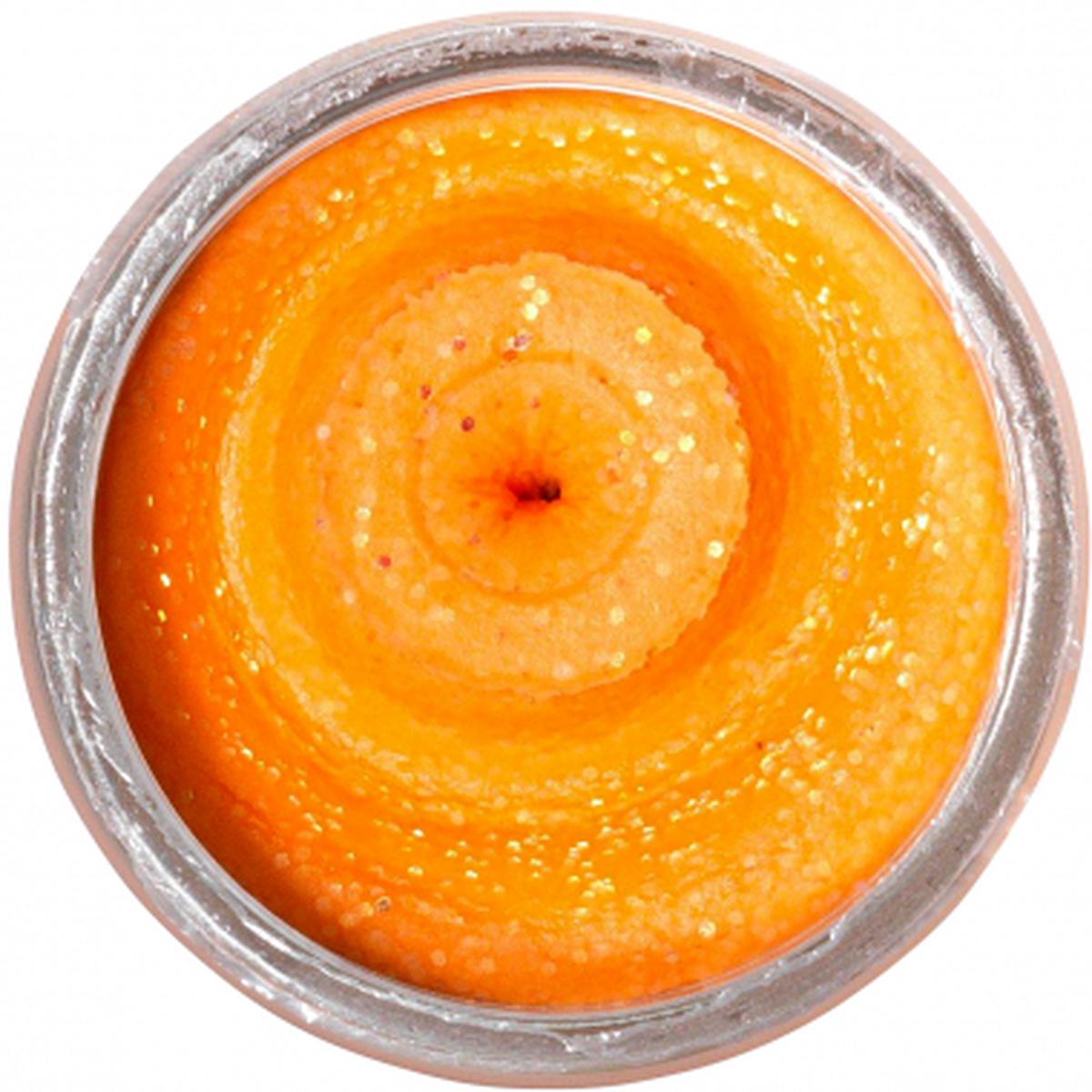 PowerBait Natural Glitter Trout Bait (Cheese Fluo Orange Glitter)