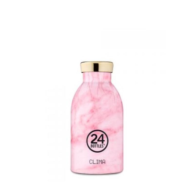 24 Bottles Clima 330ML Insulated Water Bottle - Pink Marble