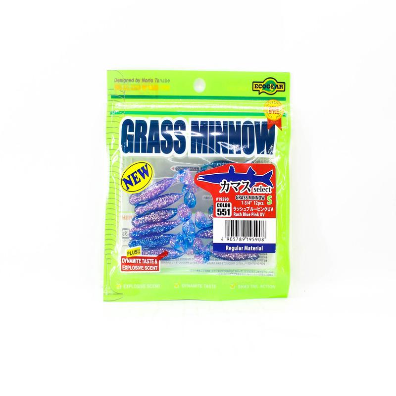 Sale Ecogear Soft Lure Grass Minnow S 1-3/4 Inch 12 piece per pack 551 (5908)