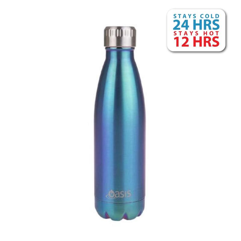 Oasis Stainless Steel Insulated Water Bottle 500ML - Blue Chameleon