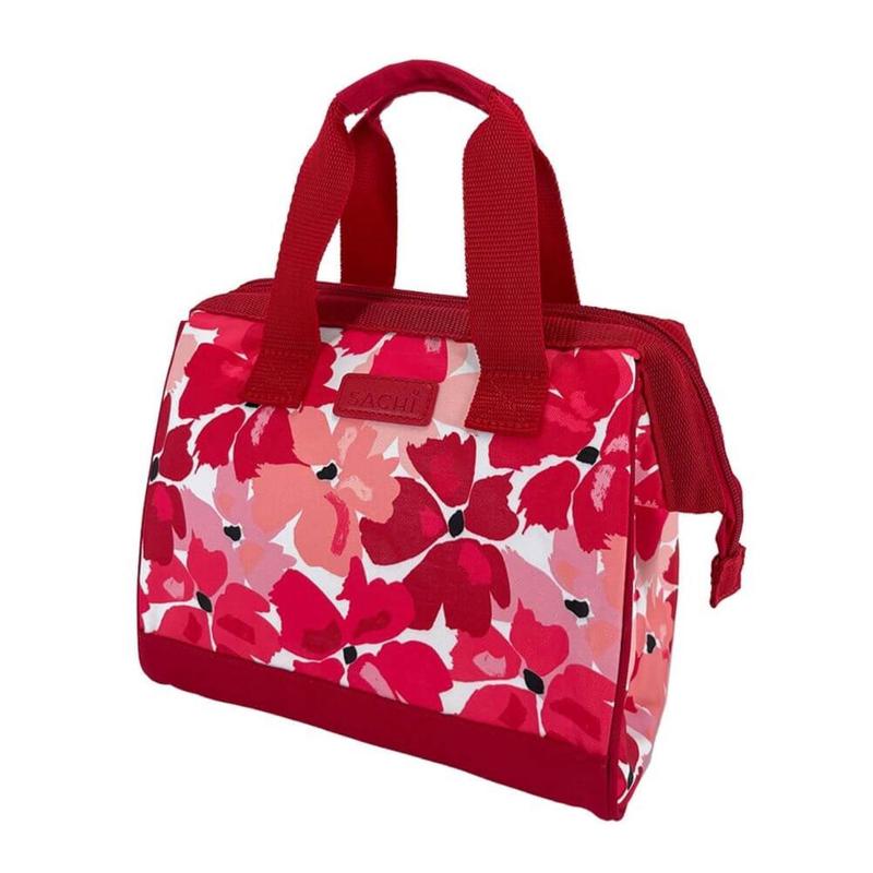 SACHI Insulated Lunch Bag - Red Poppies