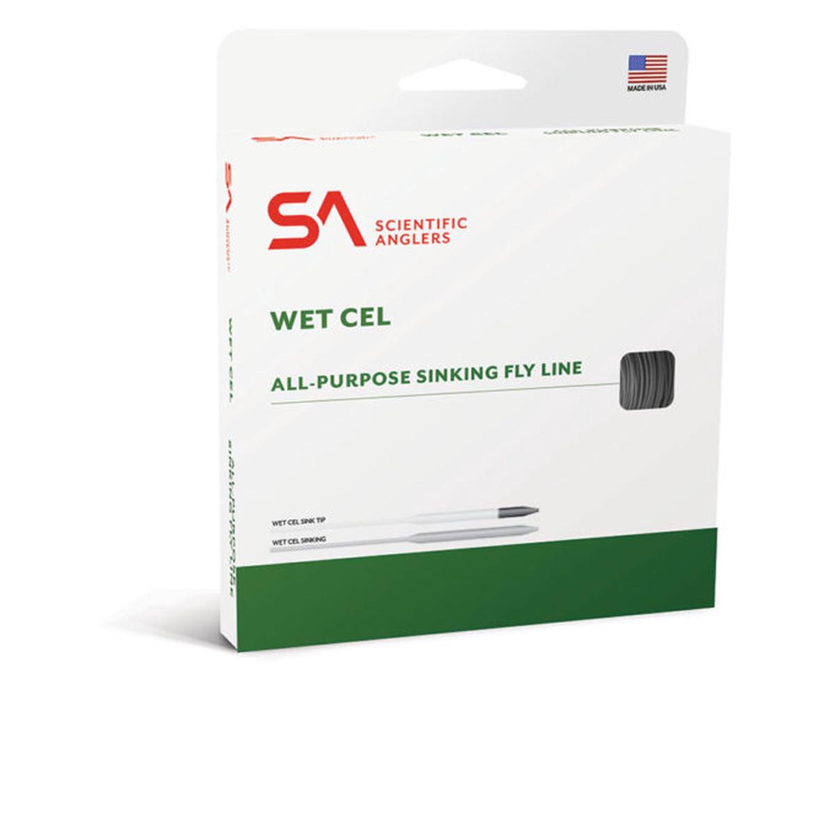 SCIENTIFIC ANGLERS WET CEL FLY LINE SINKING VI BLACK