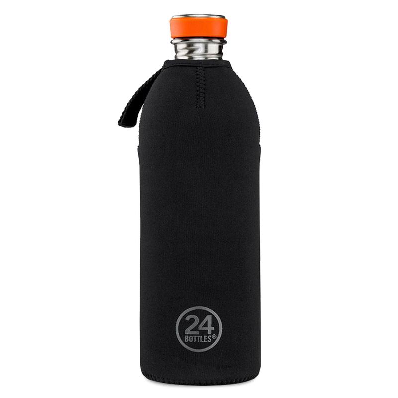 24 Bottles Thermal Water Bottle Cover 1000ML - Black