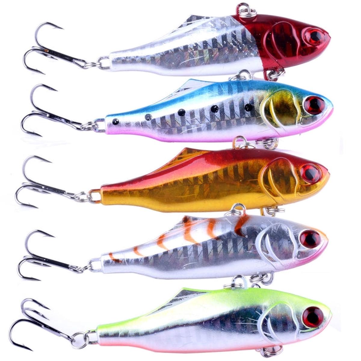 HENGJIA 5 PCS 7cm 24g Full Swimming Layer Plastic Hard Baits Fishing Lures Set Tackle Baits