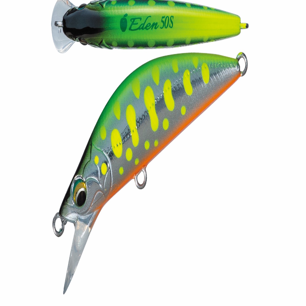 Major Craft Finetail Eden 50S #017 Lime Chart Yamame
