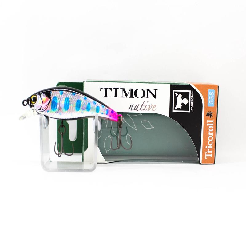 Jackall Timon Tricoroll Mai 55S Sinking Lure Yoneshiro Multi Black (2424)