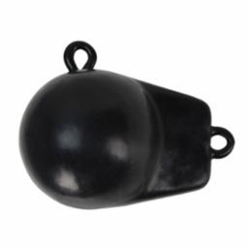 Coated Ball-with-Fin Downrigger Weight - 12 lbs.