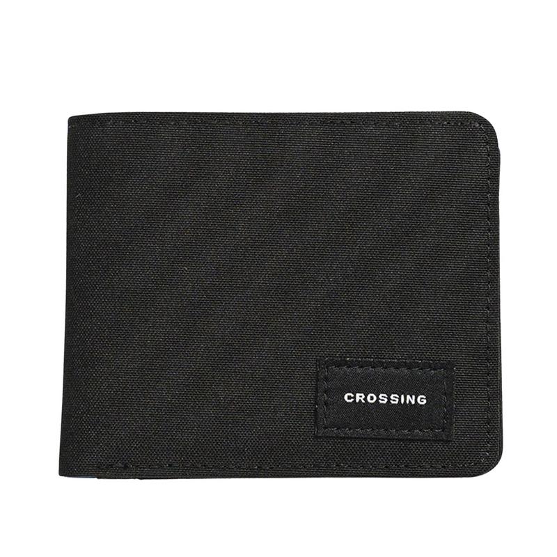 Crossing Bifold Wallet with Coin Pocket RFID - Black