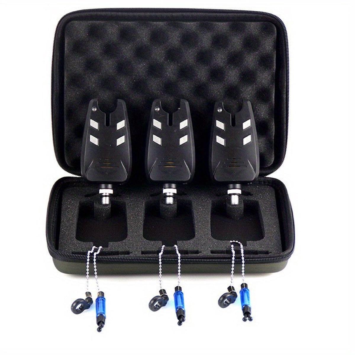 3pcs Waterproof Auto LED Fish Bite Alarm Electronic Fishing Alarms Indicator