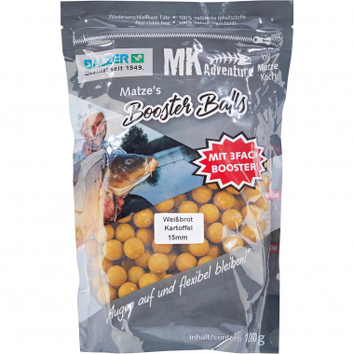 Boilies MK Adventure Booster Balls (white bread/potato)