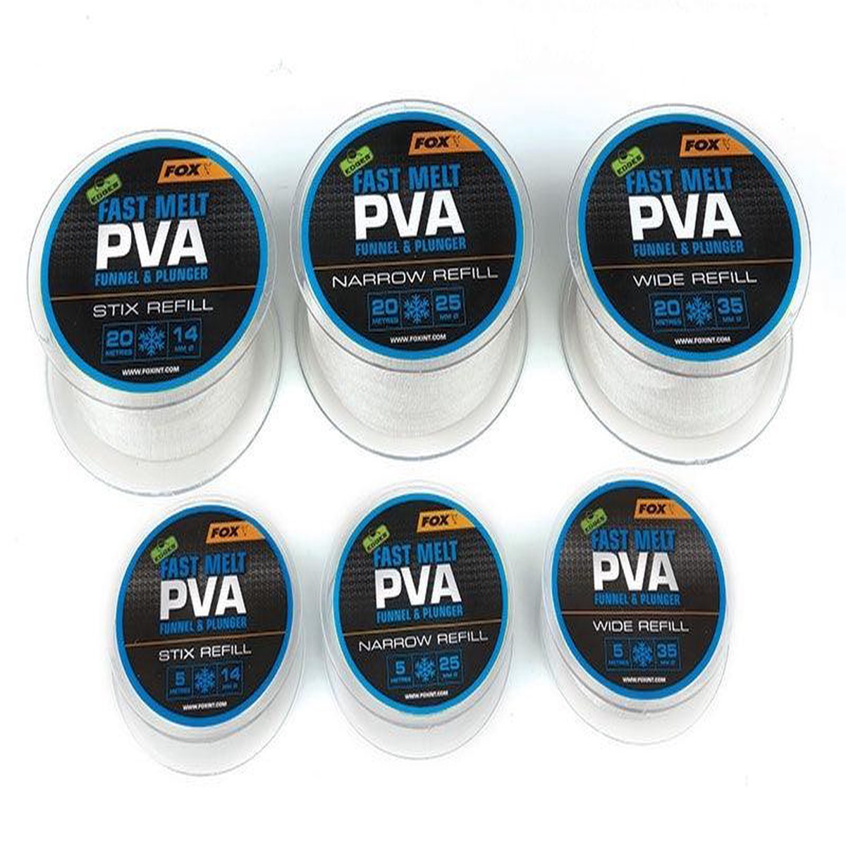 FOX EDGES FAST MELT PVA NARROW REFILL 25MM 5M