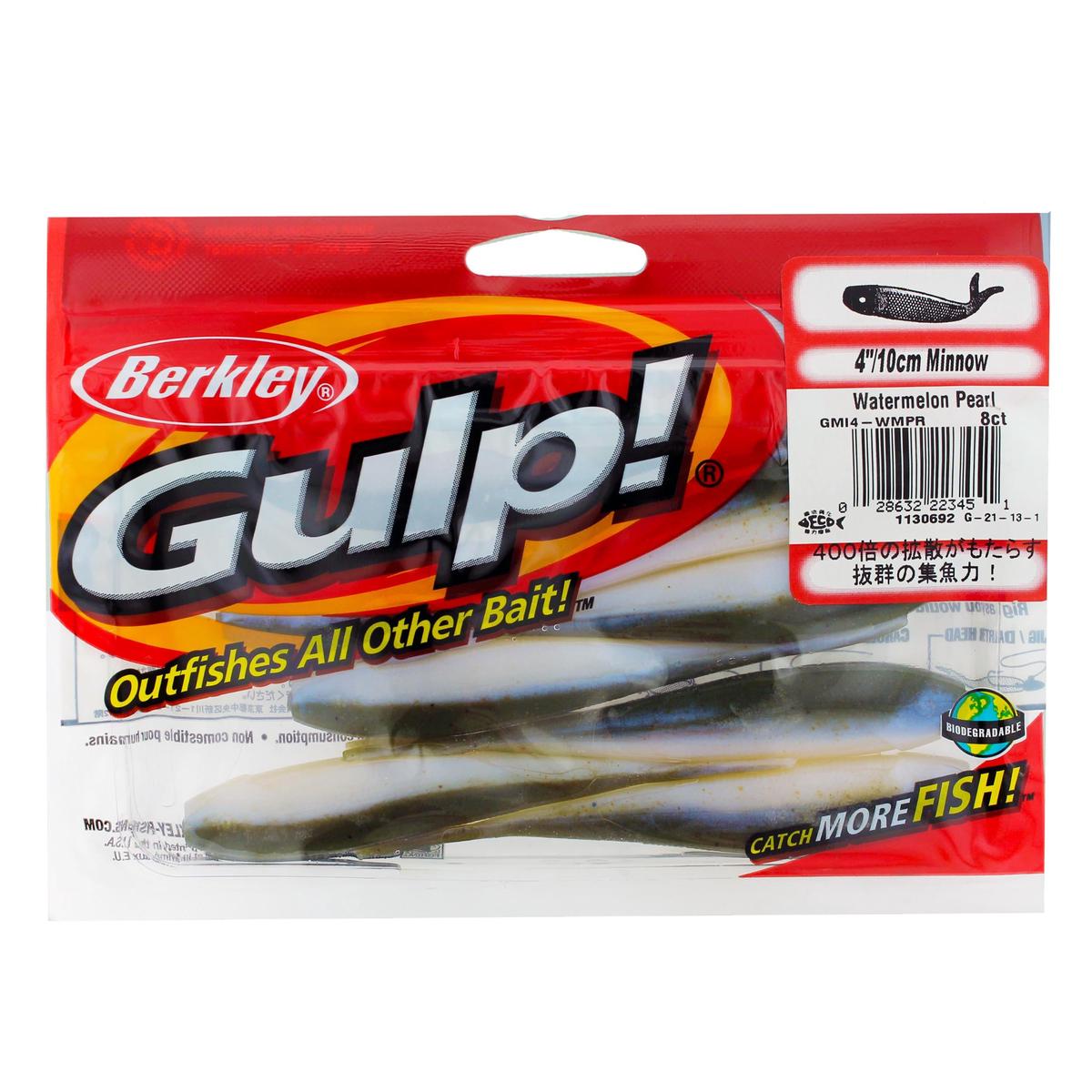 Gmi4-wmpr Gulp Mnw 4in Watermln Pearl Wi
