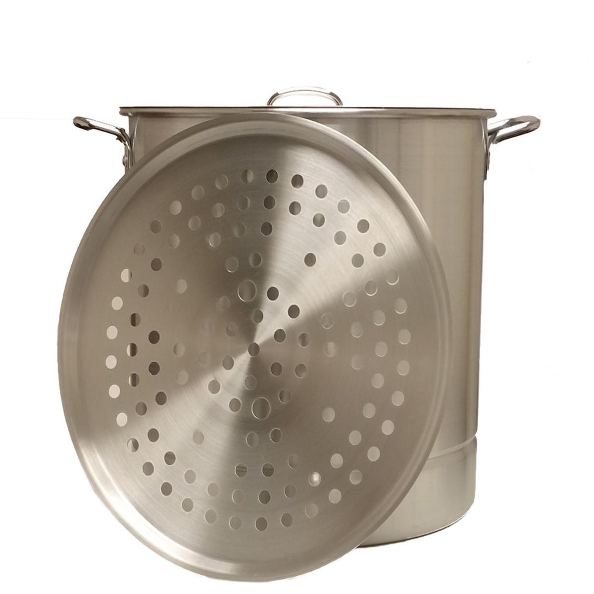 King Kooker 52 Quart Heavy Duty Aluminum Pot & Steamer Plates