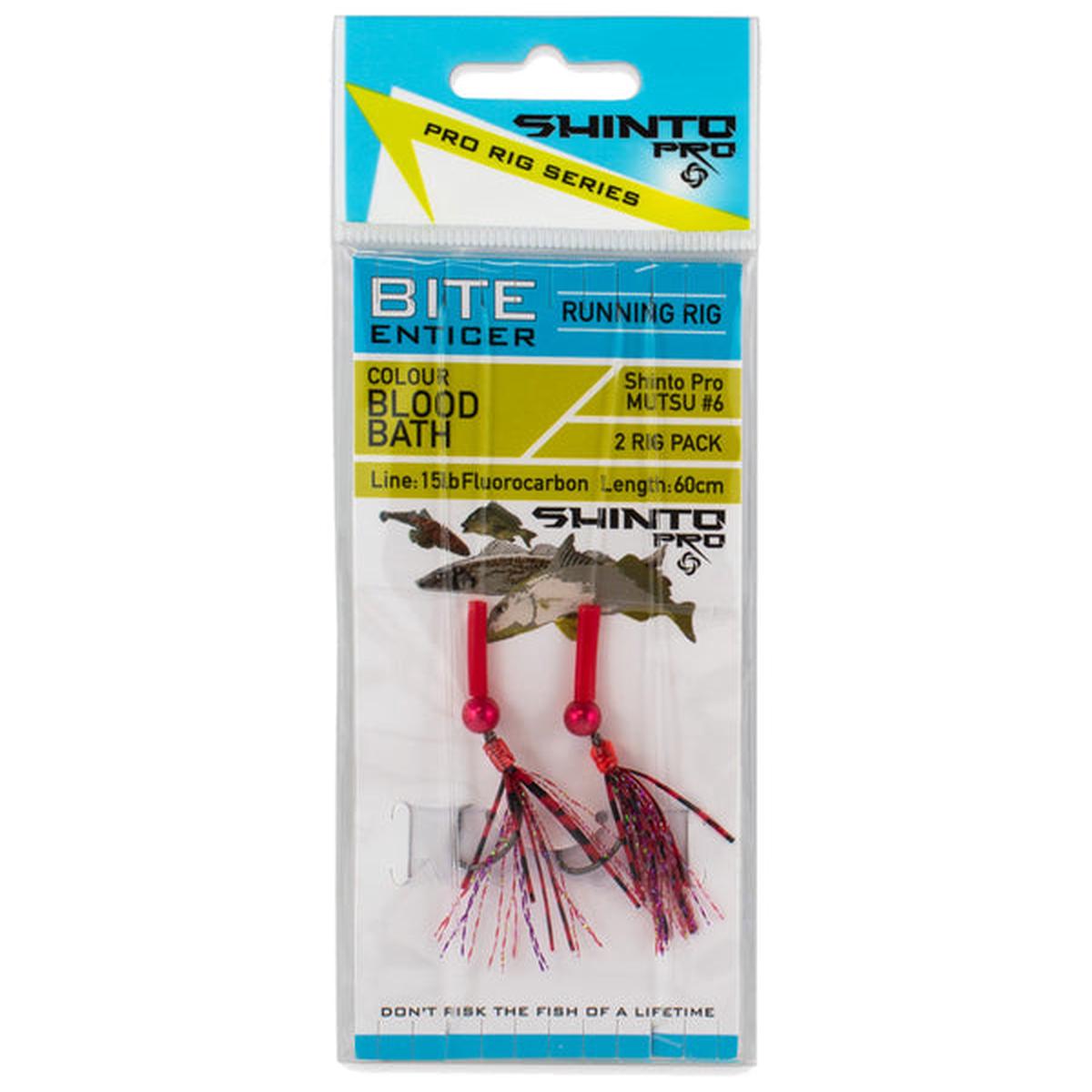 Shinto Pro Bite Enticer Running Sinker Circle Hook Pre Tied Rig