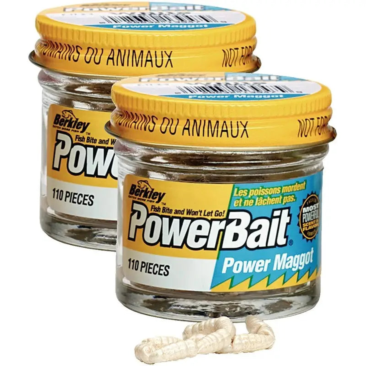 Berkley PowerBait Floating Power Maggot White 110ct