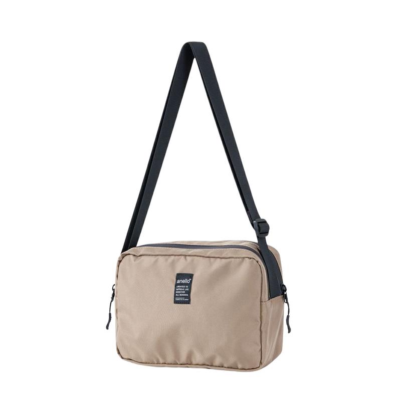 Anello Lit Mini Shoulder Bag (Grey Beige)