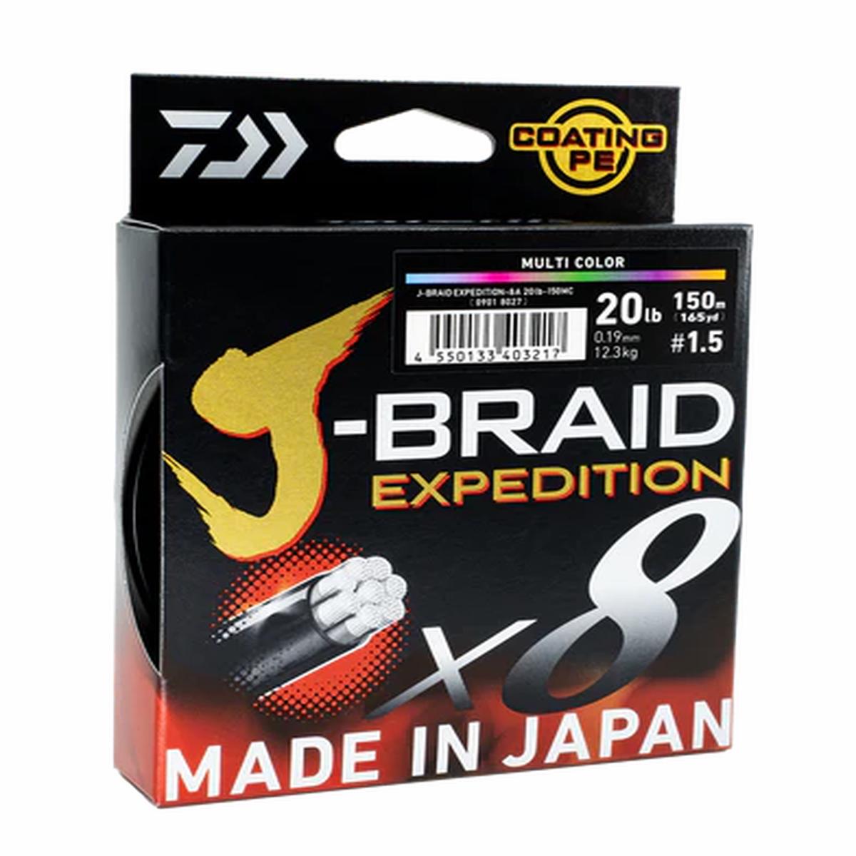 Daiwa J-Braid Expedition X8 Multi 150m