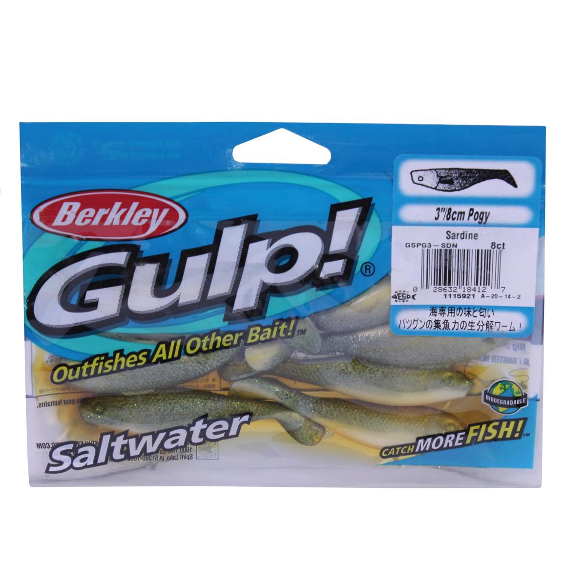 Gspg3-sdn Sw Gulp Pogy 3in Sardine Nv