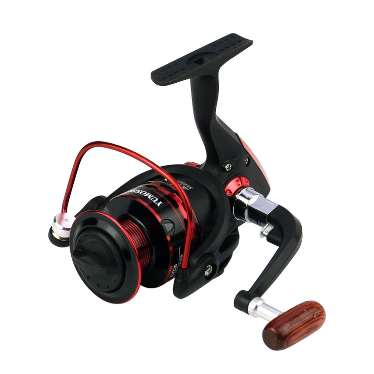 YUMOSHI JX7000 Wooden Handlebar Metal Head Fishing Reel Spinning Wheel