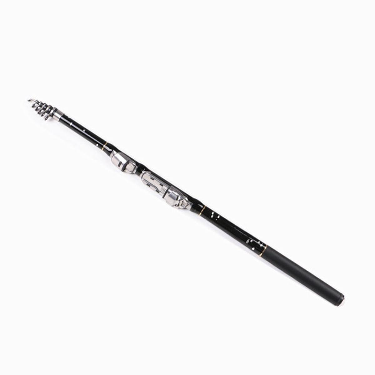 ZHANLANGWANG Carbon Throwing Pole Mini Short Rock Fishing Rod, Length: 1.8m