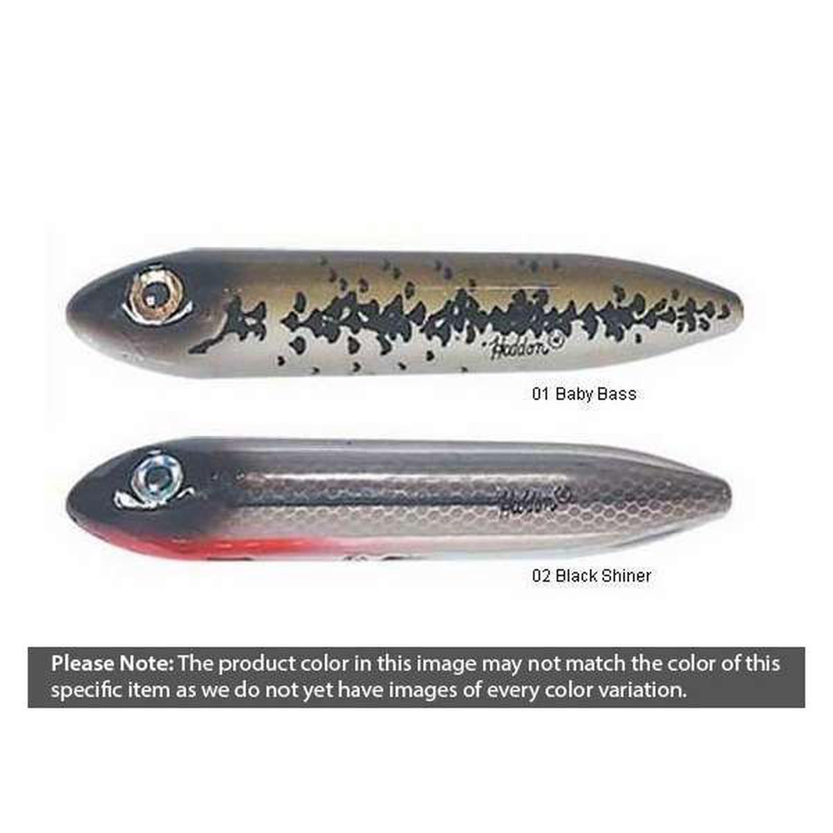 Heddon Super Spook Jr. 1/2 Oz. Freshwater Fishing Lure - Black Shore Shad