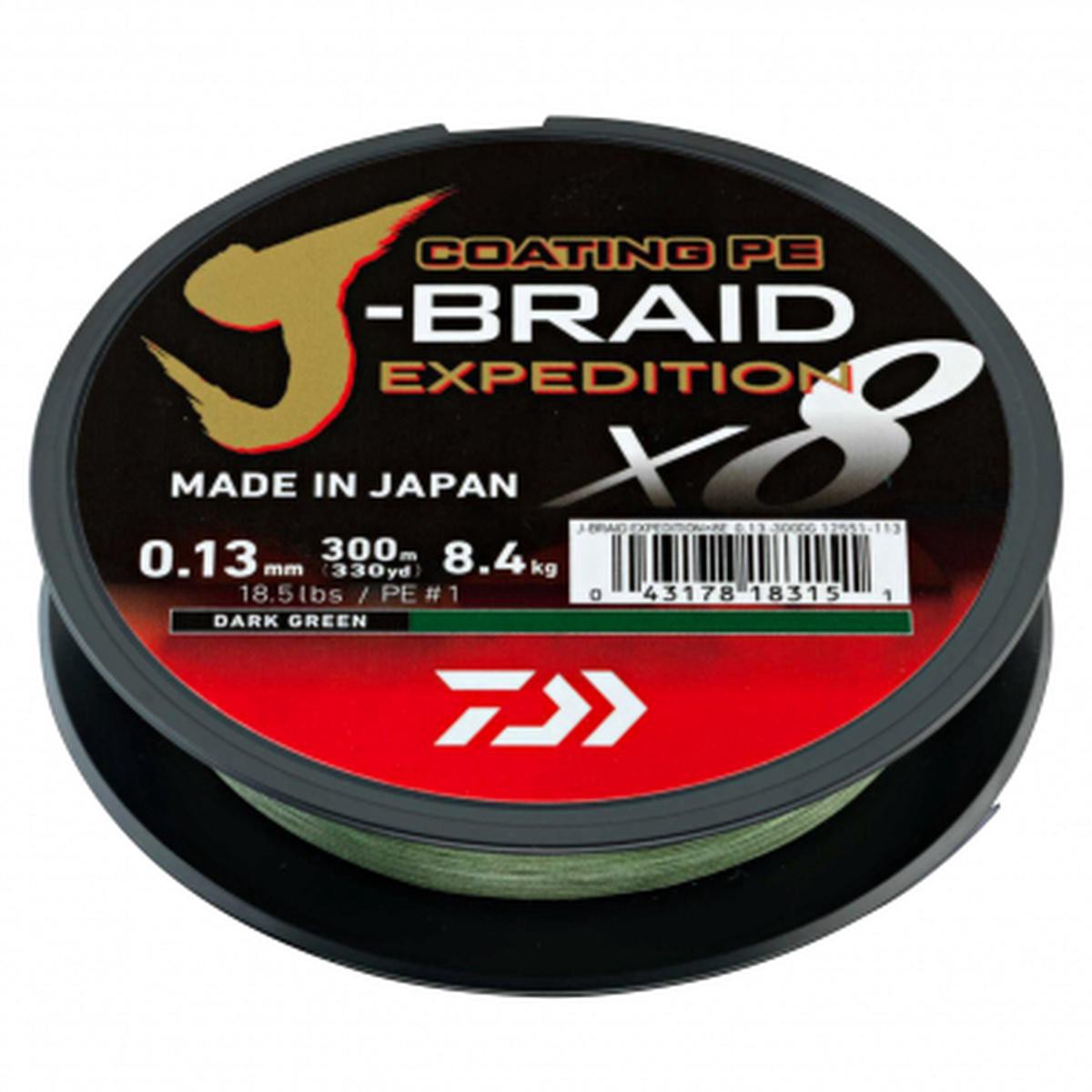 J-Braid Expedition green 8211 300 m