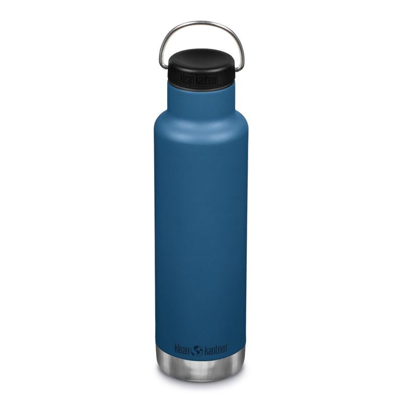 Klean Kanteen Insulated Classic 20oz Water Bottle (with Loop Cap) (Real Teal)