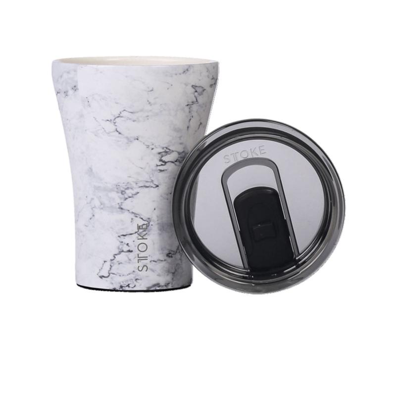 STTOKE Classic Insulated Ceramic Cup 8oz - Luna Marble