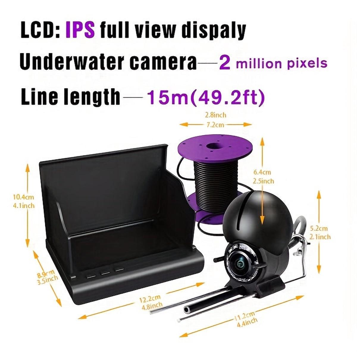 High Definition Underwater Camera with 15m Cable