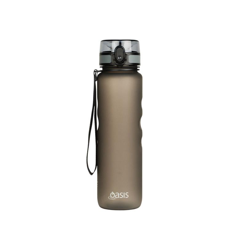 Oasis Tritan Sports Bottle with Handle Strap 1L - Graphite