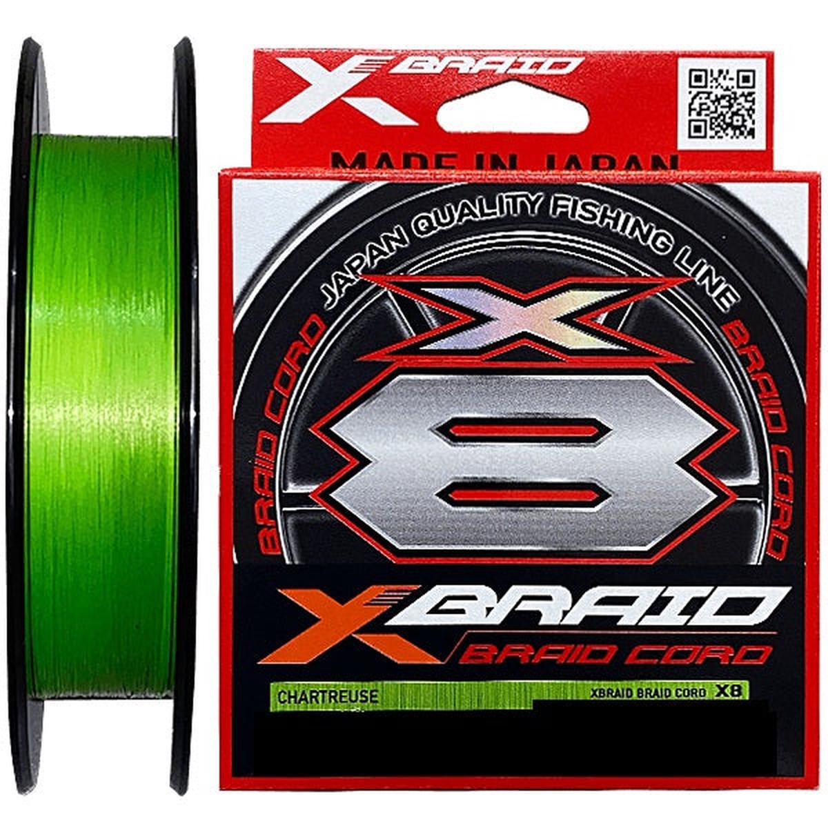 YGK X-Braid Cord X8 Braided Line Chartreuse 300m