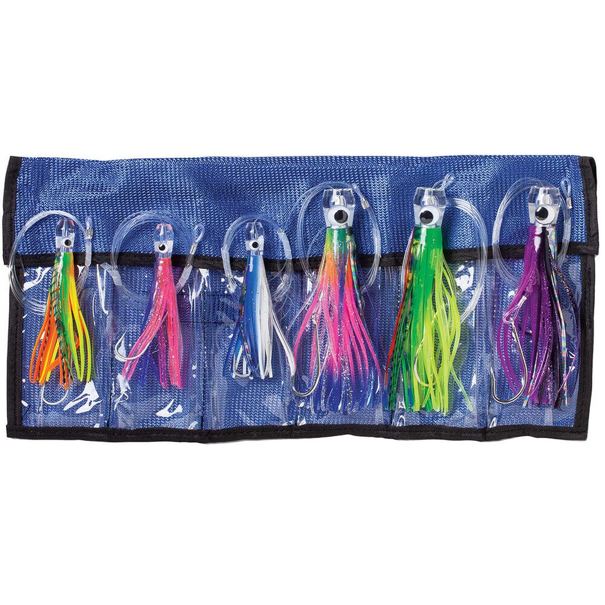 Williamson Sailfish Catcher Rigged Skirted Trolling Lure Bulk Value Kit 6 Pack