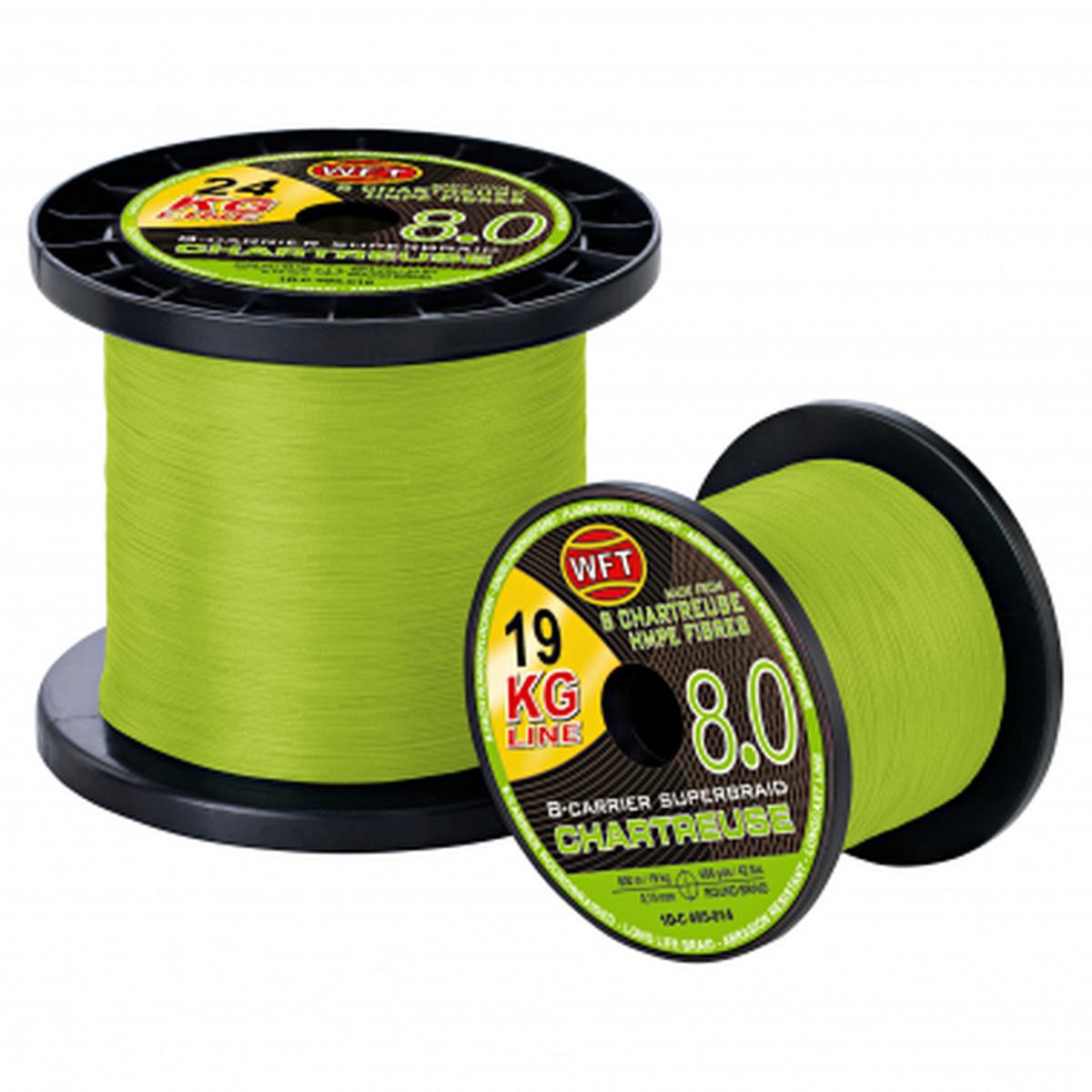 Fishing lines KG 80 8-Carrier Super Braid (chartreuse 600m)