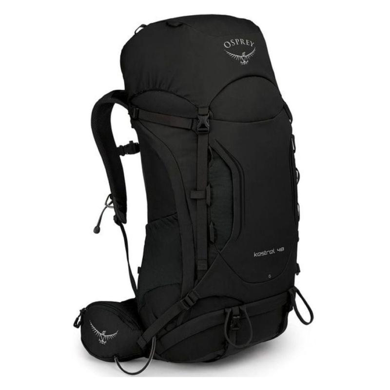 Osprey Kestrel 48 Backpack - Small/Medium - Men's Backpacking (Black)