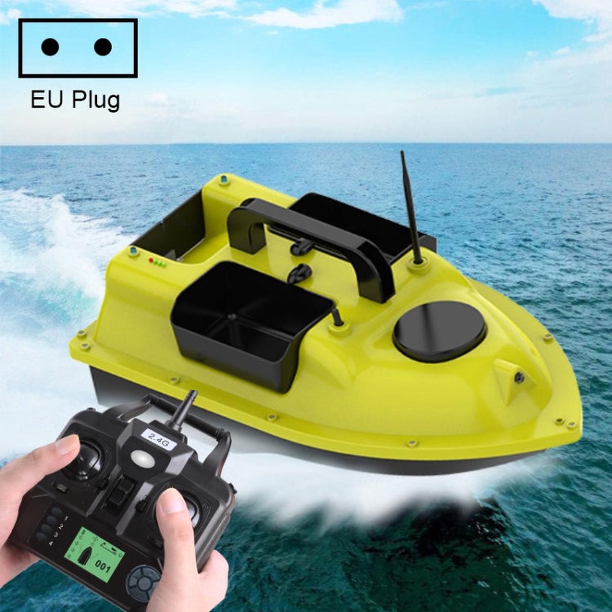 D18B GPS Outdoor Double Motors Fishing Bait Boat with 3 Bait Containers , EU Plug
