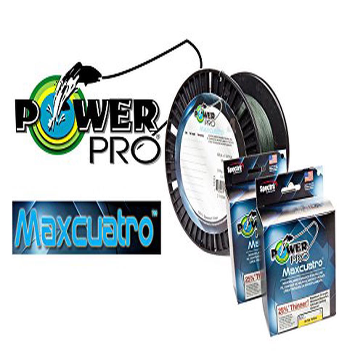 PowerPro Maxcuatro Braided Fishing Line 50lb 1500yds Moss Green