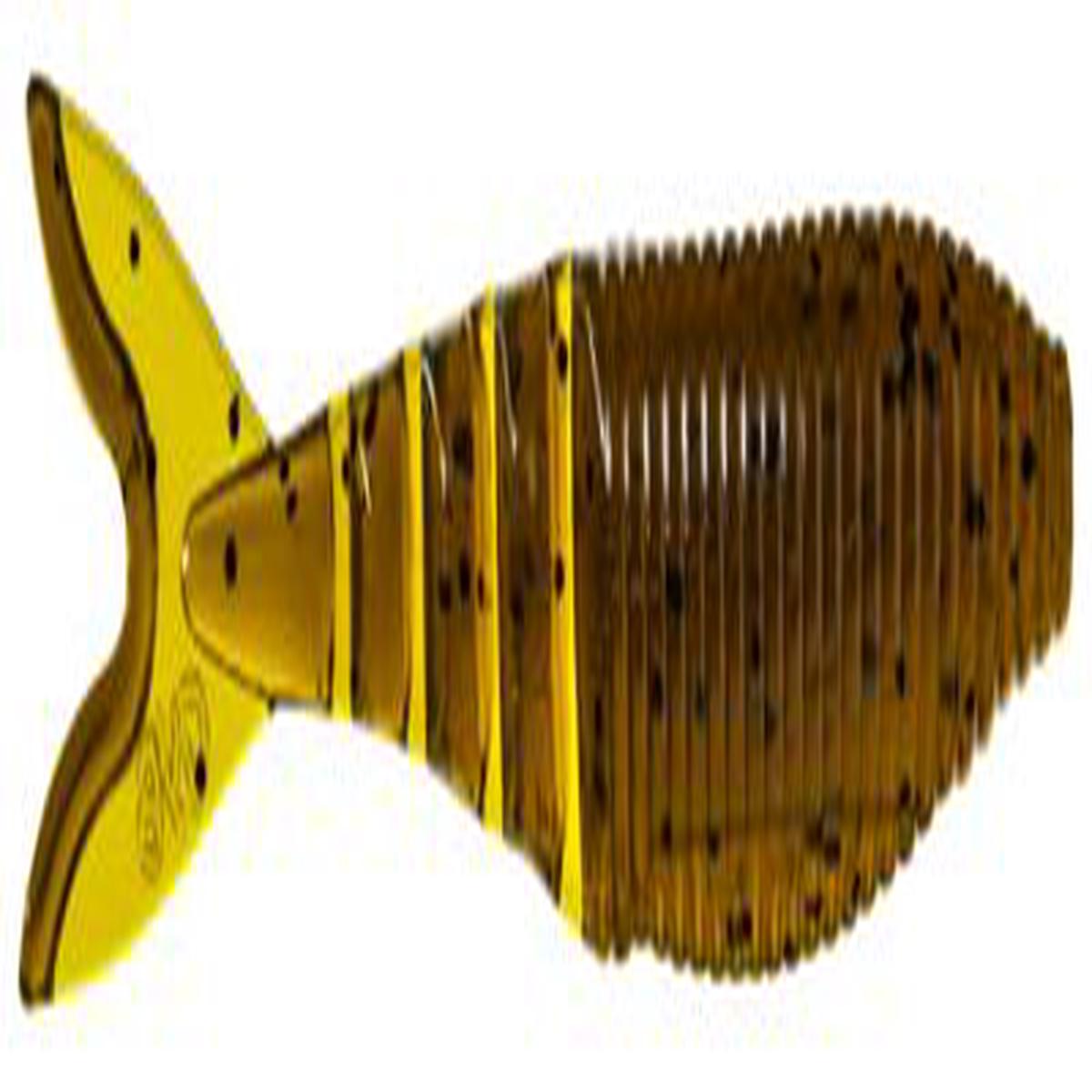 Yamamoto Zako Swimbait - 4in Green Pumpkin/Black Flake