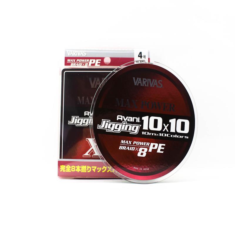 Varivas P.E Line Avani Jigging Max Power 10 x 10 400m P.E 4 64lb (4717)
