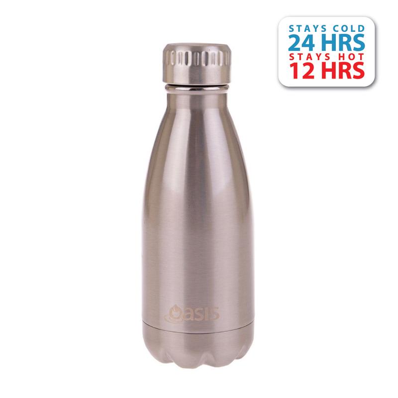 Oasis Stainless Steel Insulated Water Bottle 350ML - Silver
