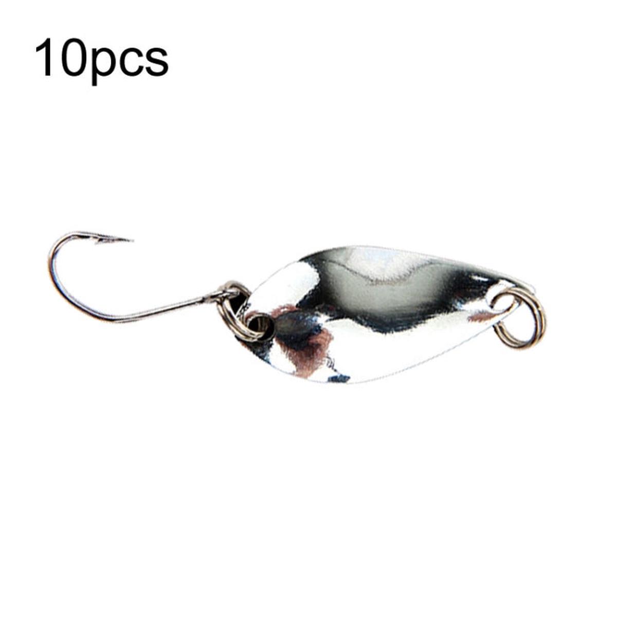 10pcs 2.5g Single Hook Spoon Type Horse Mouth Melon Sequins False Lures Fishing Lures