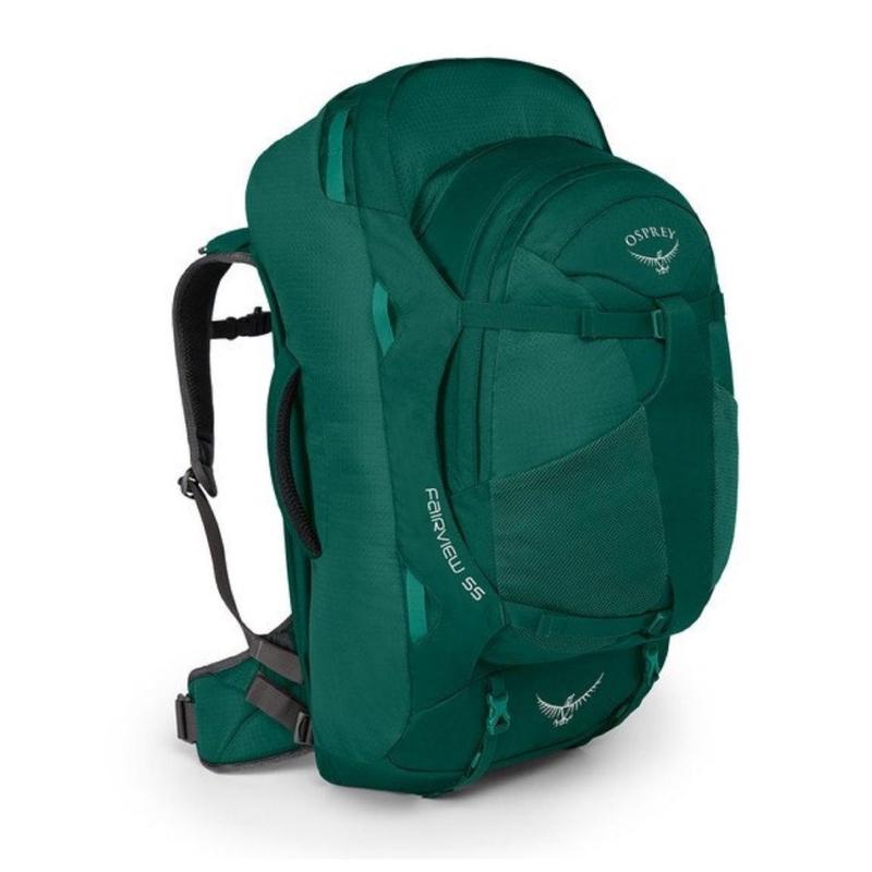 Osprey Fairview Travel Pack 55 Backpack - Extra Small/Small - Women's Travel - Trekking (Rainforest Green)
