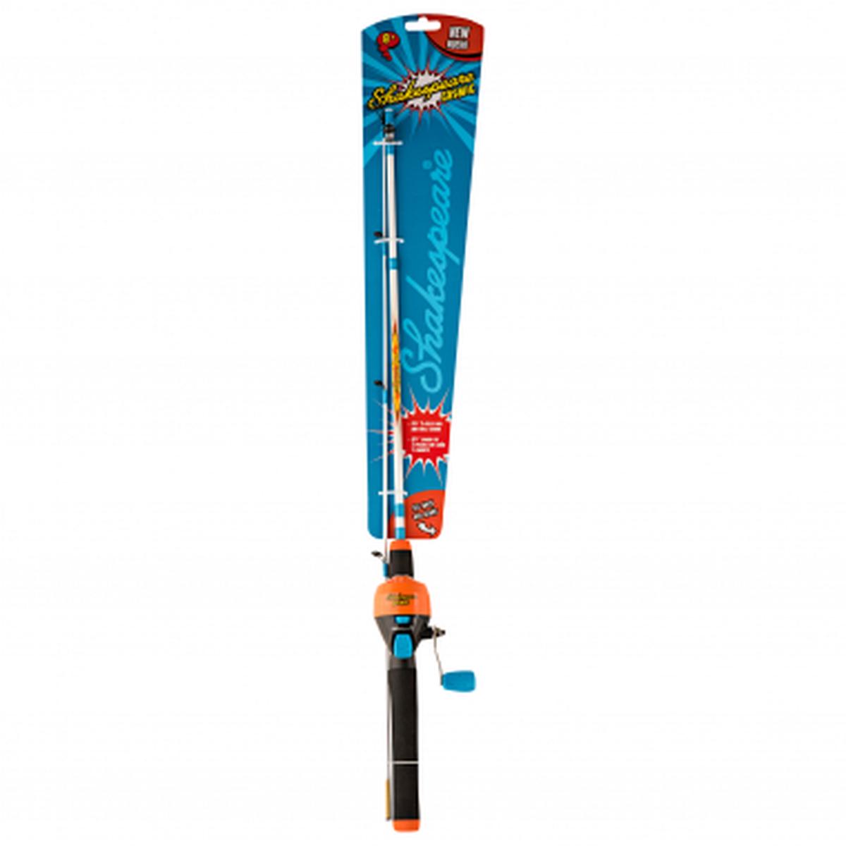 Spinning Combo Cosmic (orange, closed face fishing reel)