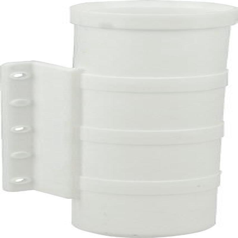 White Heavy Duty Side Mount Rod Holder