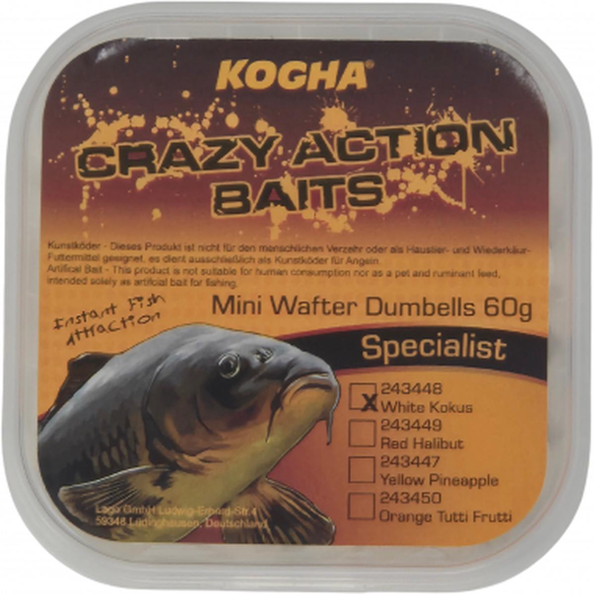 Crazy Action Baits Mini Wafter Dumbells (Coconut)