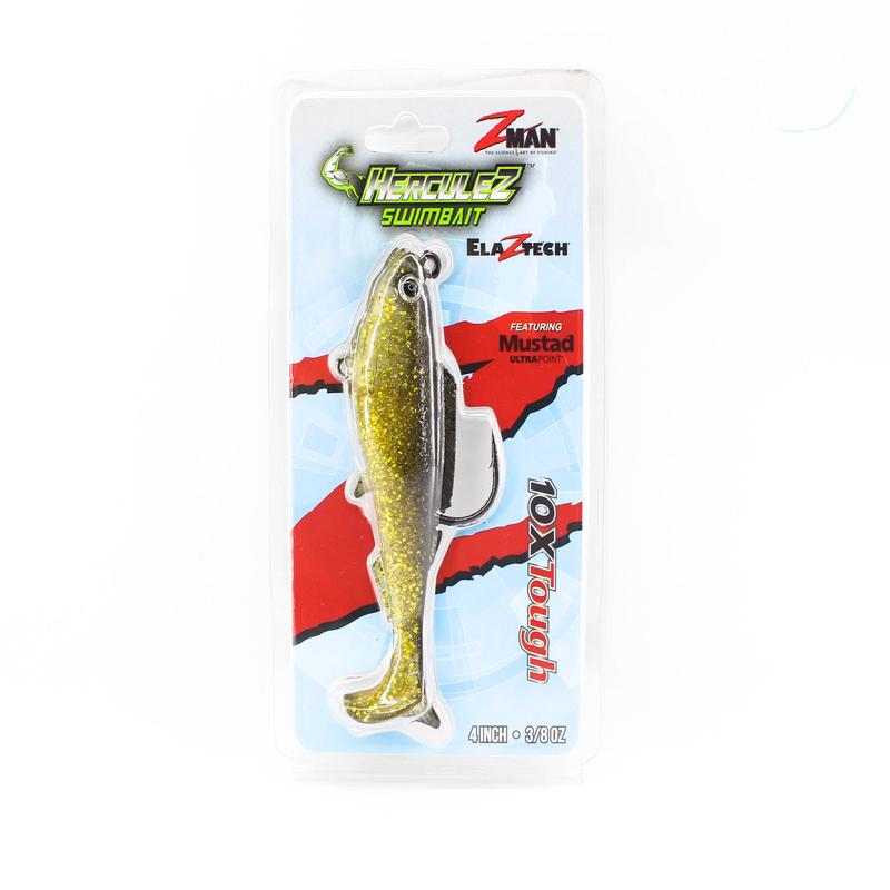 Zman Soft Lure Herculez Swimbait 4 Inch Gold Rush (3595)