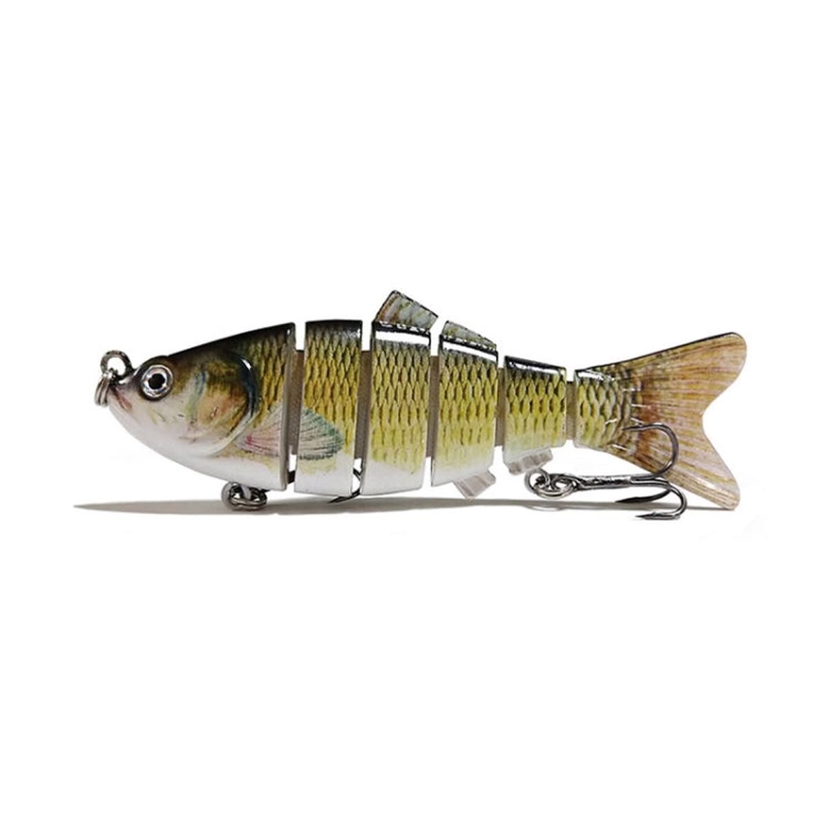 LK001-08 10cm Multi-sectional Bionic Bait Hook Long-distance Casting Sea Fishing Fake Lures